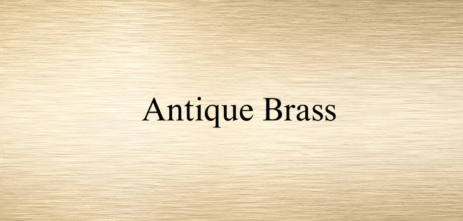 Antique Brass Finish