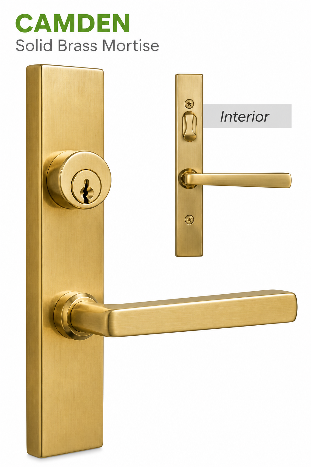 Camden Brass Mortise Lock