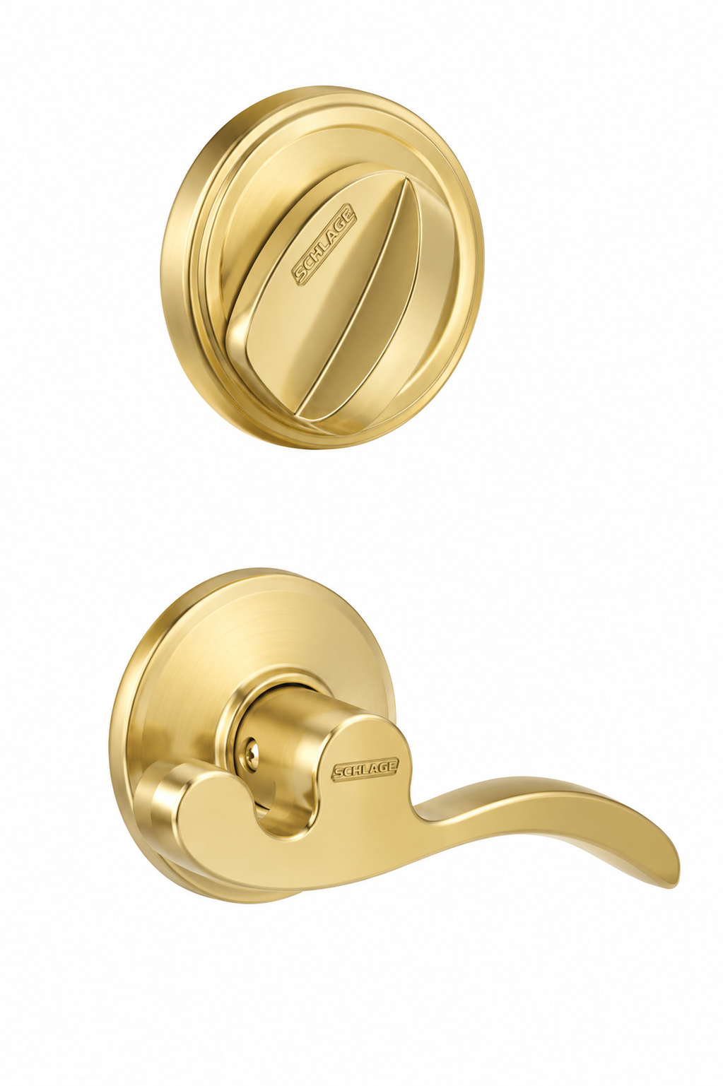 Legacy Steel Schlage Accent Lever Handlesa