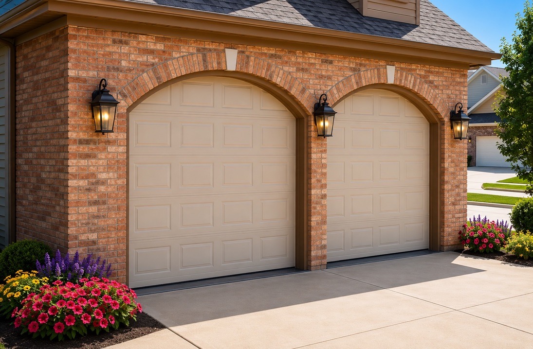 Raised panel garage door