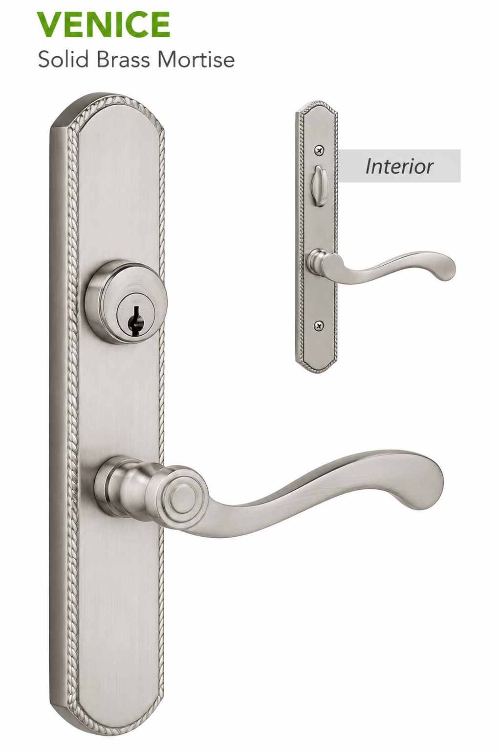 Venice Solid Mortise Lockset
