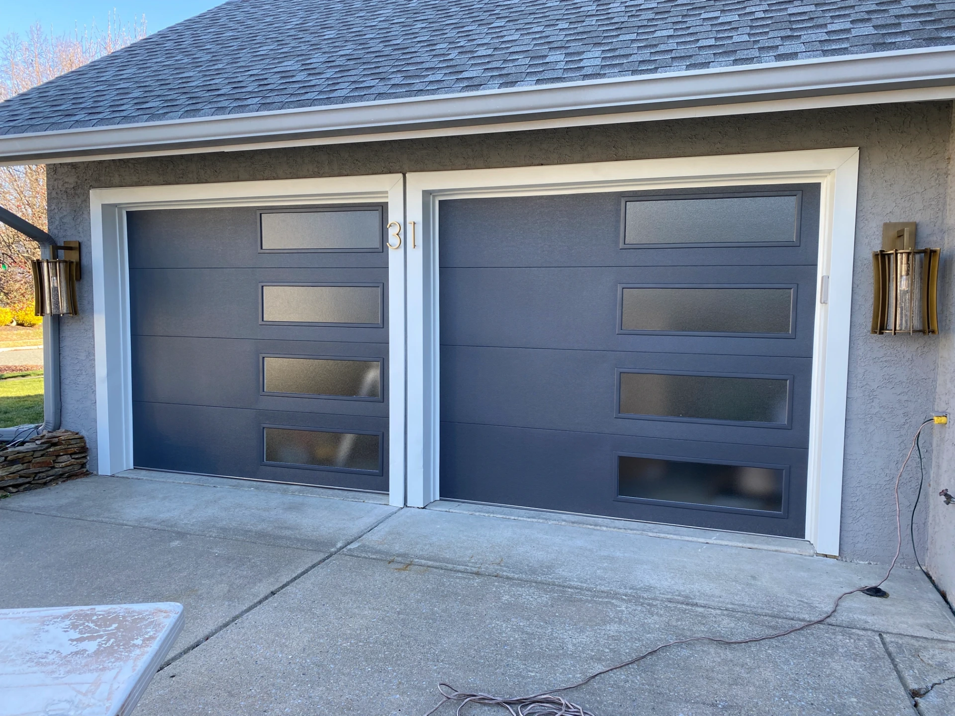 blue-two-modern-garage-doors